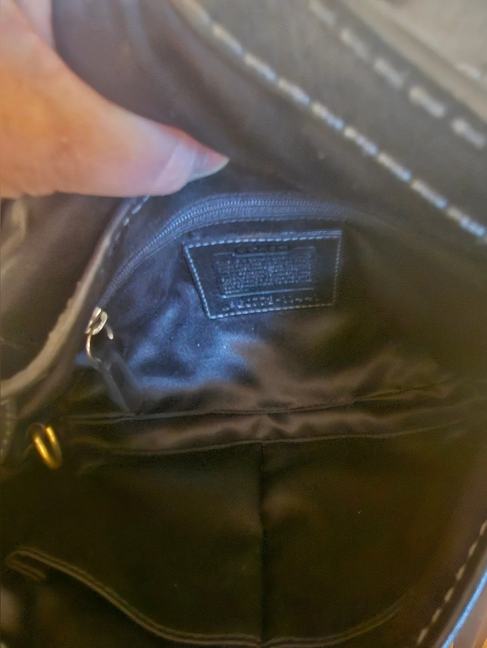 Coach 11441 Bleeker Legacy Y2K Shoulder/Hand Bag /Leather Flap /Jacquard Black - Picture 9 of 11